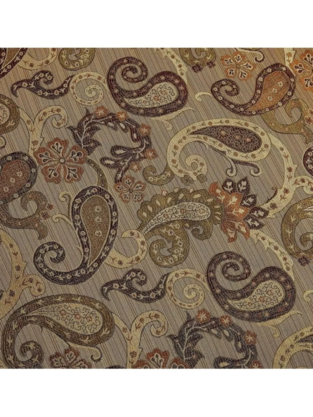Paisley Jacquard Comforter Set in Brown and Tan - Home Bedding